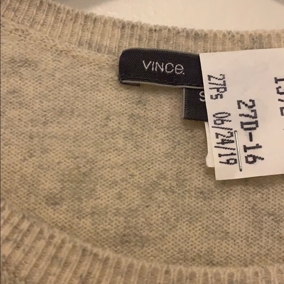 Vince Striped Cashmere Crewneck Sweater Small - Picture 5 of 5